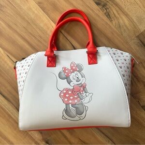 Disney Loungefly Red and White Minnie Mouse Purse